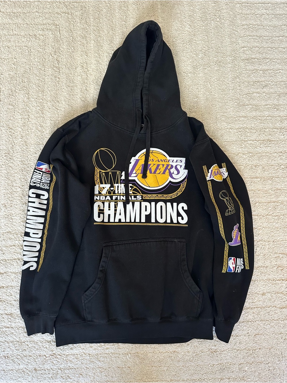 Fanatics Black Hoodie with Purple and Gold Accents